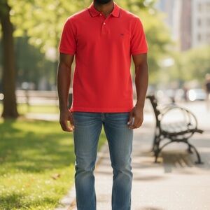 Izod Red performance polo NWT size L